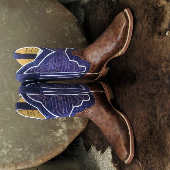 CINCH Edge CEW508 Coronado Collection ostrich cowgirl western boots sz 10.5 new - Picture 8 of 16